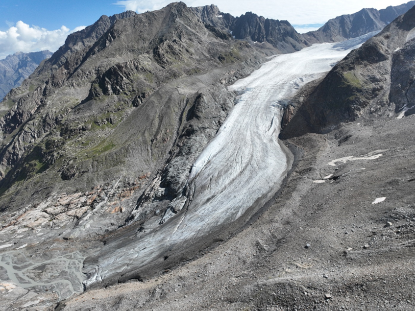 Aerial view of the Taschachferner